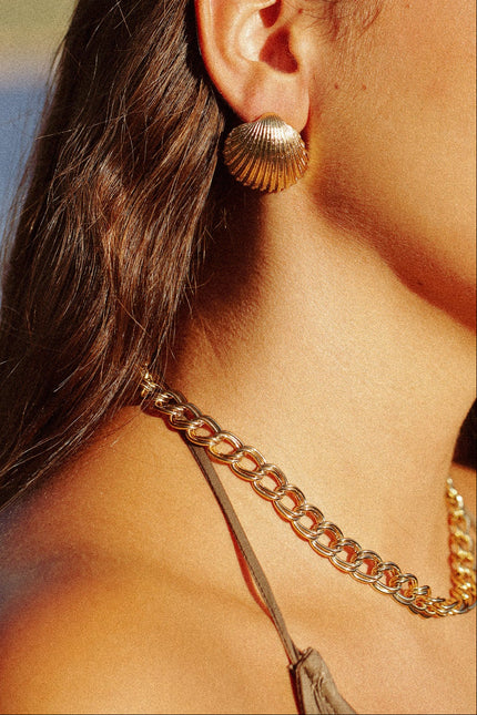 Collier Lison chaîne épaisse – porté | KariBoo Bijoux