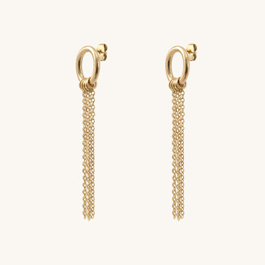 Boucles d'oreilles Olivia chaine Kariboobijoux