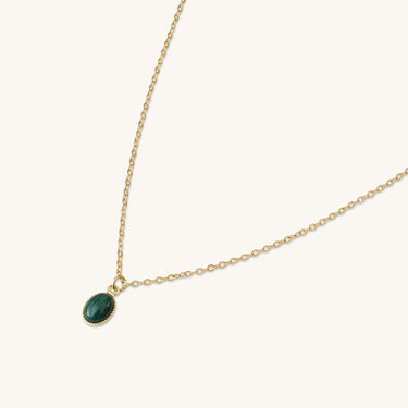 Collier louise Vert foncé malachite Kariboobijoux
