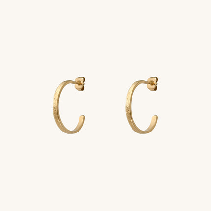 Créoles Lyna – dorées or 24k recyclé, faites main en Provence | KariBoo Bijoux
