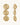 Clous d'oreilles Flora trio – portés | KariBoo Bijoux