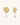 Clous d'oreilles Flora perles – détail | KariBoo Bijoux