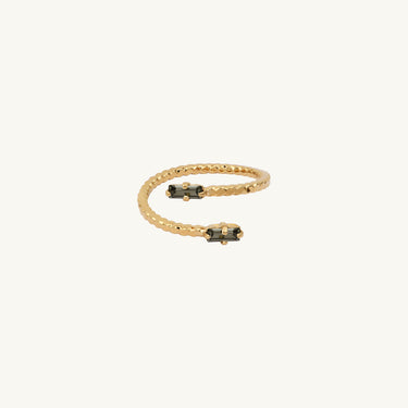 Bague duo Théa gris Kariboobijoux