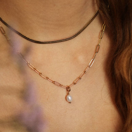 Collier Anna Alone chaine grands rectangles 5 Kariboobijoux