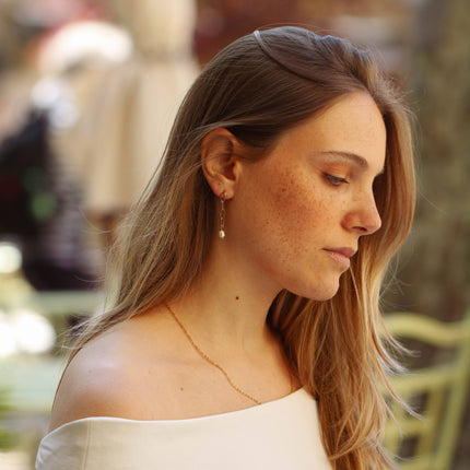 Boucles d'oreilles Anna Alone – dorées or 24k recyclé, fait main en Provence | KariBoo Bijoux