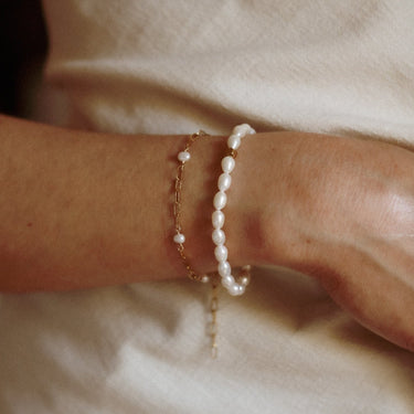 Bracelet Anna perle d'Or 3 Kariboobijoux