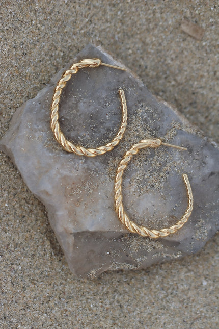 Grandes créoles Carmen – dorées or 24k recyclé, faites main en Provence | KariBoo Bijoux