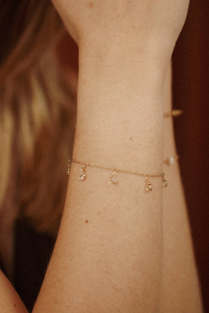 Bracelet Stella – doré or 24k recyclé, fait main en Provence | KariBoo Bijoux