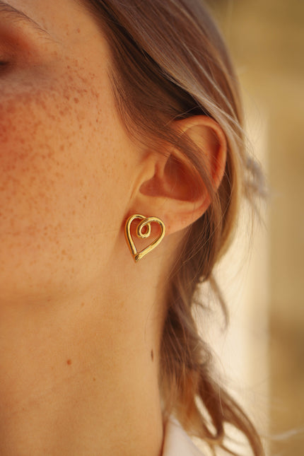 Boucles d'oreilles Colette – dorées or 24k recyclé, faites main en Provence | KariBoo Bijoux