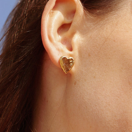 Clous d’oreilles Cœur 2 Kariboobijoux