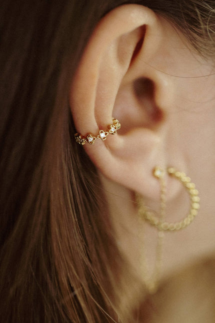 Earcuff Safia – détail cristal | KariBoo Bijoux