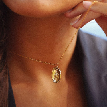 Hébé necklace gilded with fine gold