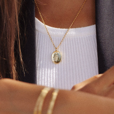 Hébé necklace gilded with fine gold
