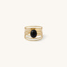 Bague Eléna pierre fine Noir onyx Kariboobijoux
