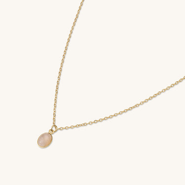 Collier louise rose quartz Kariboobijoux