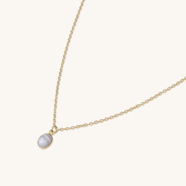Collier louise bleu calcédoine Kariboobijoux