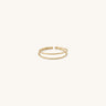 Bague Eléna duo – dorée or 24k recyclé, faite main en Provence | KariBoo Bijoux