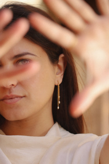 Boucles d'oreilles Charlotte Perles