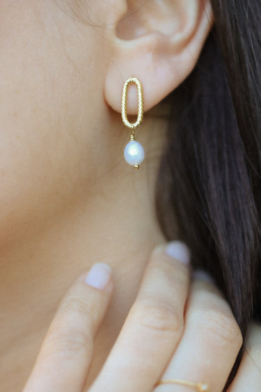 Boucles d'oreilles Juliette perle d'eau douce