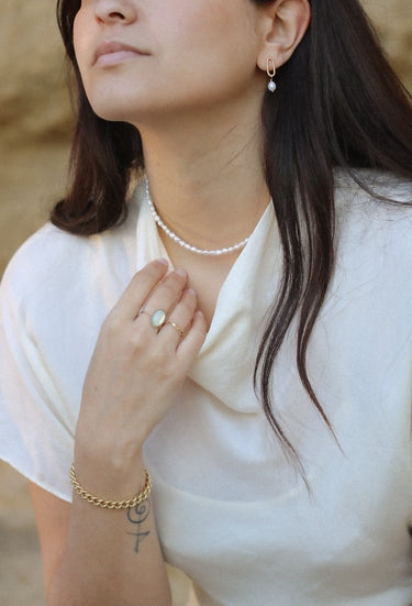 Boucles d'oreilles Juliette perle d'eau douce