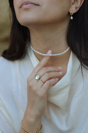 Boucles d'oreilles Juliette perle d'eau douce