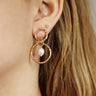 Boucles d'oreilles Laura anneau perles d'eau douce 2 Kariboobijoux