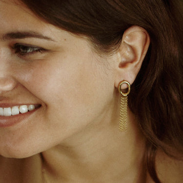 Boucles d'oreilles Olivia chaine 3 Kariboobijoux