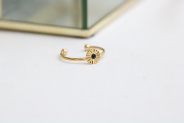 Bague ajustable little Diana noir Kariboobijoux