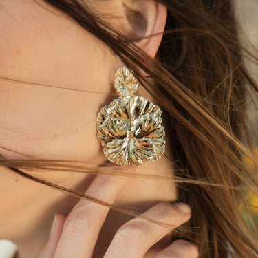 Boucles d’oreilles Pensée 2 Kariboobiijoux