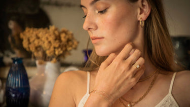 Boucles d'Oreilles Eléna Nude tressées 4 Kariboobijoux