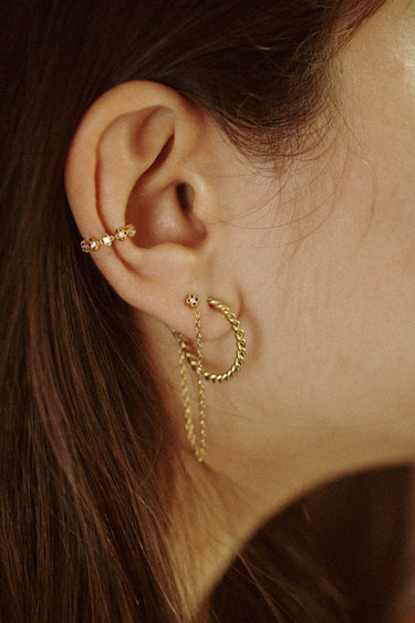 Boucles d'oreilles Chaine Safia à l'unité