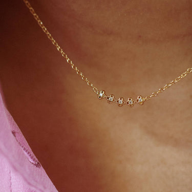 Collier 5 cristaux Safia 2 Kariboobijoux