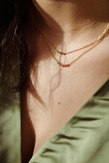 Collier 5 cristaux Safia 5 Kariboobijoux